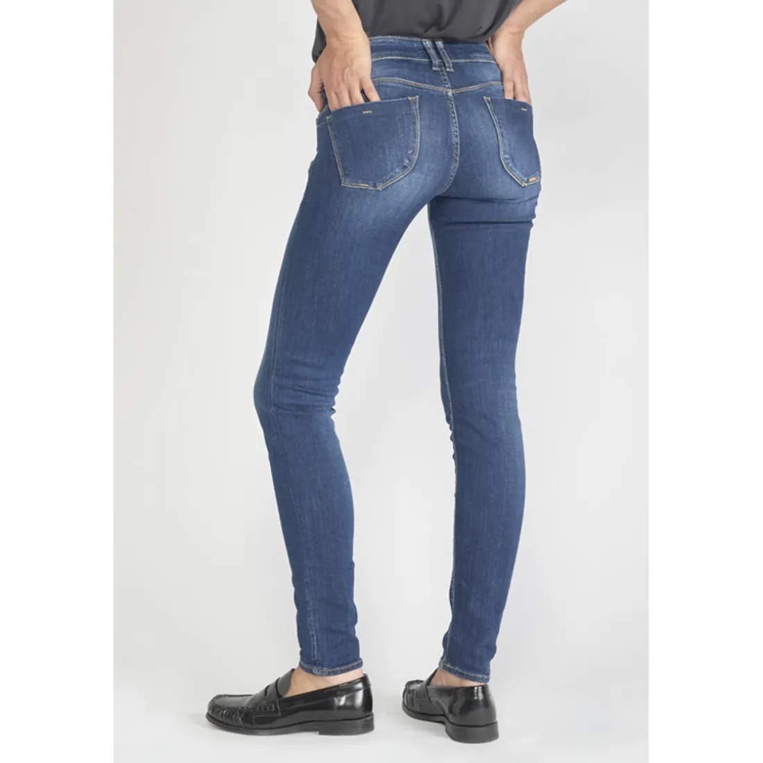 Jeans push-up slim PULP, longueur 34 bleu Juno