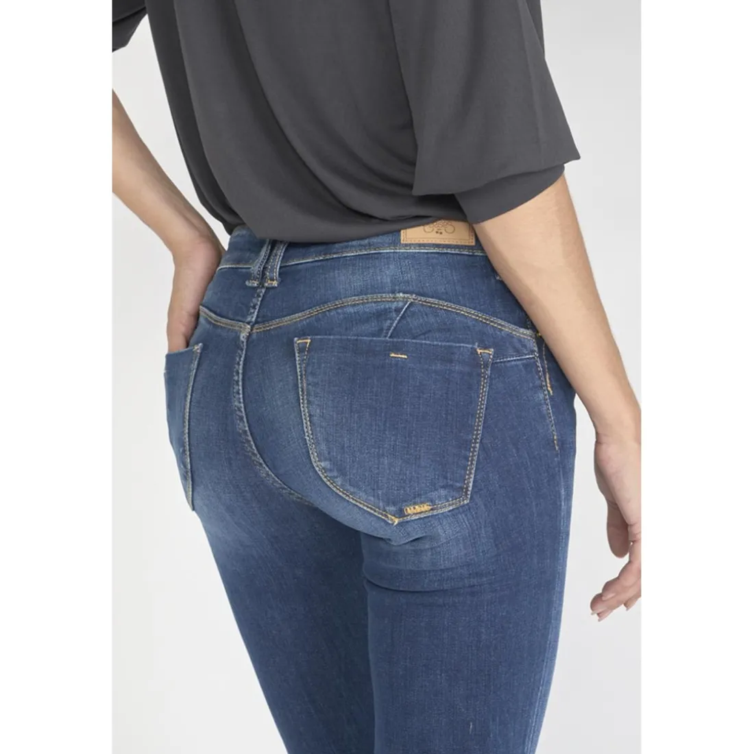 Jeans push-up slim PULP, longueur 34 bleu Juno