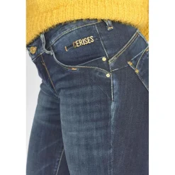 Jeans push-up slim PULP, longueur 33 bleu en coton Demi