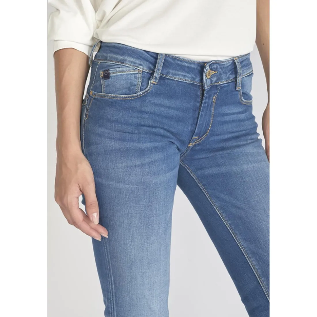 Jeans push-up slim PULP, longueur 34 bleu Noémie