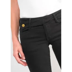 Jeans push-up slim PULP, longueur 34 noir Sam en coton