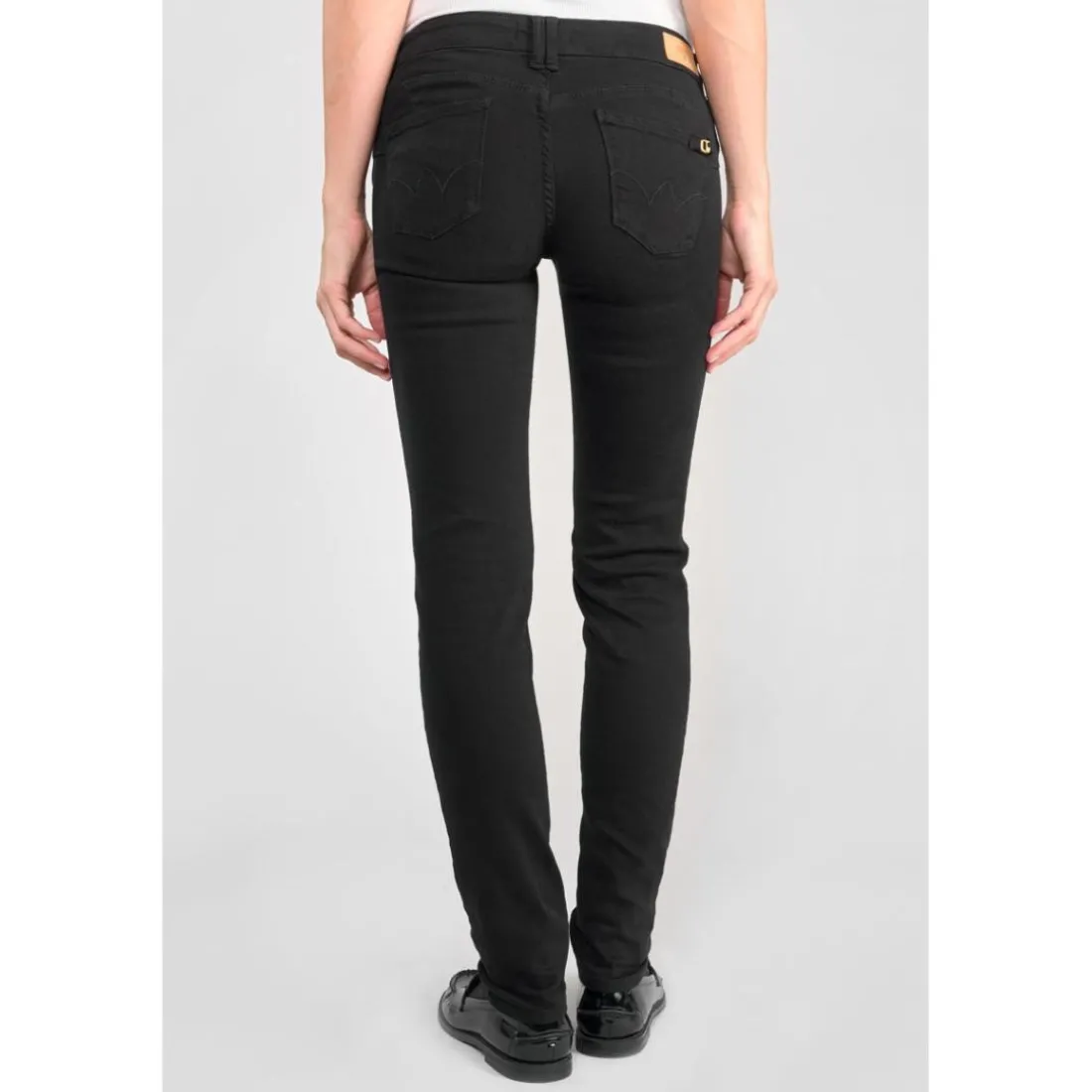 Jeans push-up slim PULP, longueur 34 noir Sam en coton