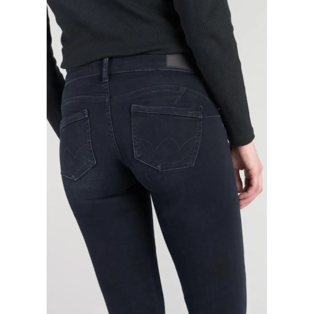 Jeans push-up slim PULP, longueur 34 bleu en coton Lena
