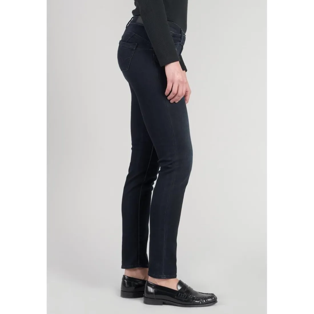 Jeans push-up slim PULP, longueur 34 bleu en coton Lena