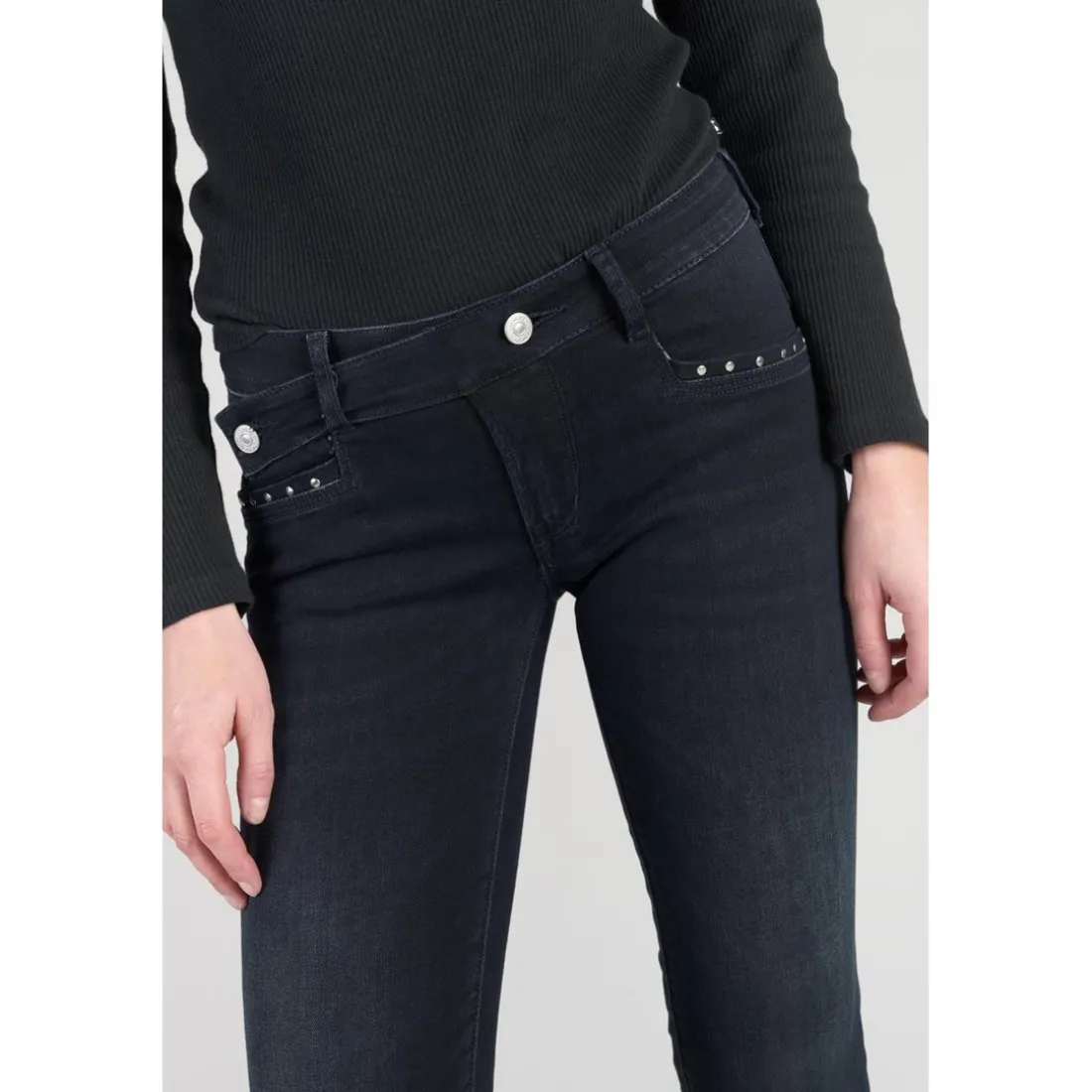 Jeans push-up slim PULP, longueur 34 bleu en coton Lena