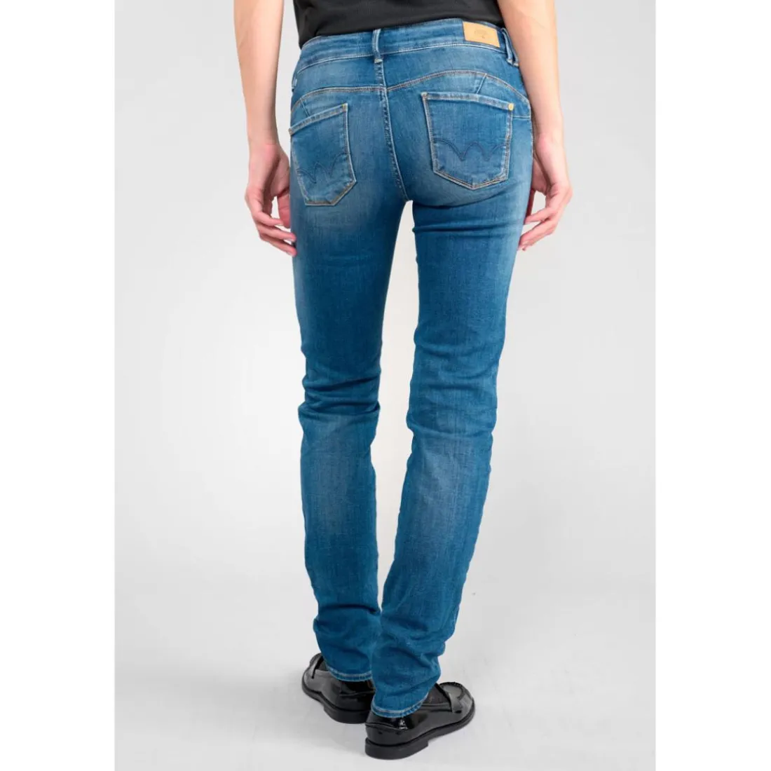 Jeans push-up slim PULP, longueur 34 bleu Ione