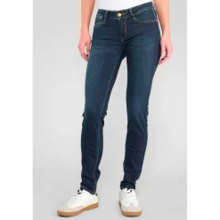 Jeans push-up slim PULP, longueur 34 bleu Yara en coton