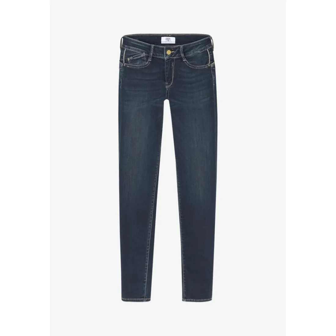 Jeans push-up slim PULP, longueur 34 bleu Yara en coton