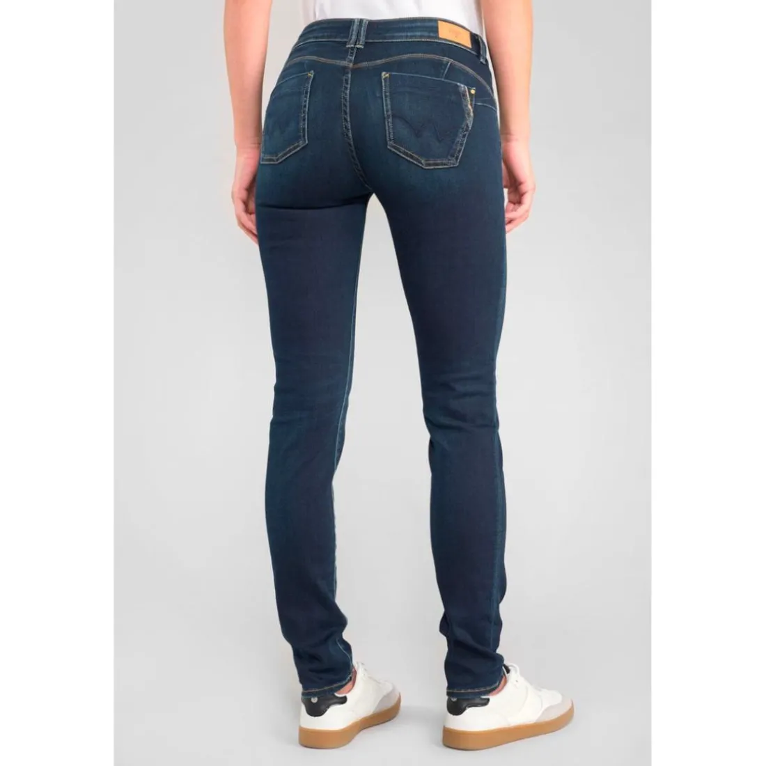 Jeans push-up slim PULP, longueur 34 bleu Yara en coton