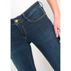 Jeans push-up slim PULP, longueur 34 bleu Yara en coton