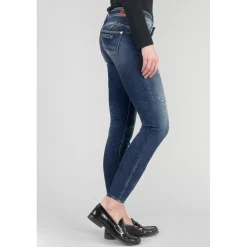 Jeans push-up slim PULP, 7/8ème bleu en coton Sloan