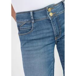 Jeans push-up slim PULP, 7/8ème bleu Gwen