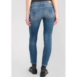 Jeans push-up slim PULP, 7/8ème bleu en coton Adele