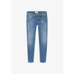 Jeans push-up slim PULP, 7/8ème bleu en coton Adele