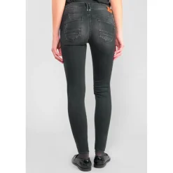 Jeans push-up slim PULP, 7/8ème noir Mae en coton