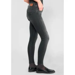 Jeans push-up slim PULP, 7/8ème noir Mae en coton