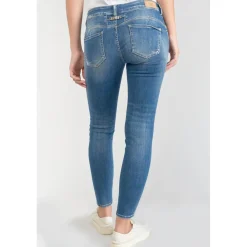 Jeans push-up slim PULP, 7/8ème bleu en coton Gaia