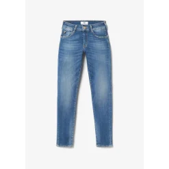 Jeans push-up slim PULP, 7/8ème bleu en coton Gaia