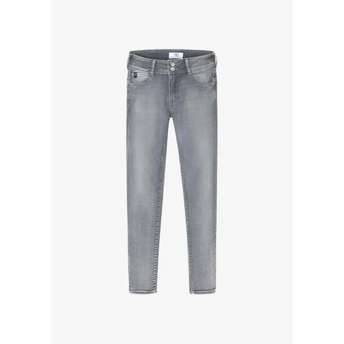Jeans push-up slim PULP, 7/8ème gris Vox en coton
