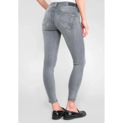Jeans push-up slim PULP, 7/8ème gris Vox en coton