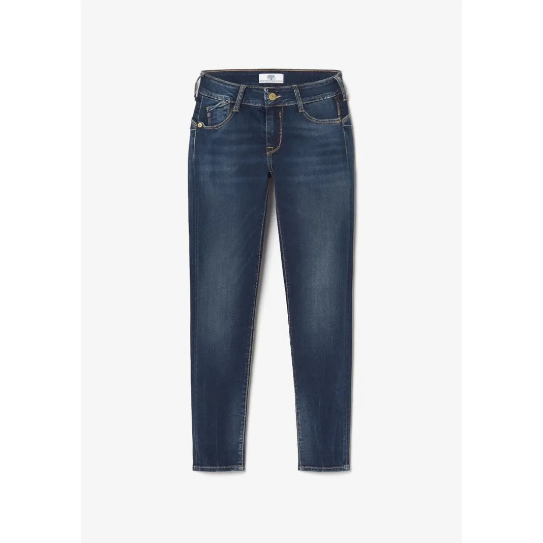 Jeans push-up slim PULP, 7/8ème bleu en coton Joy