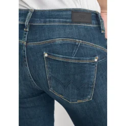 Jeans push-up slim PULP, 7/8ème bleu en coton Molly