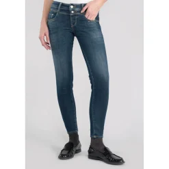 Jeans push-up slim PULP, 7/8ème bleu en coton Molly
