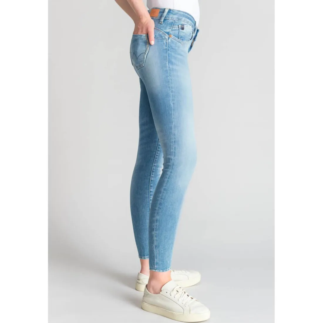 Jeans push-up slim PULP, 7/8ème bleu Ava