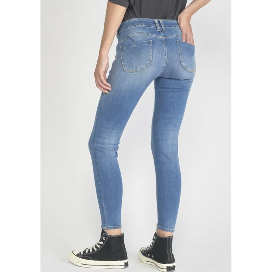 Jeans push-up slim PULP, 7/8ème bleu Kara