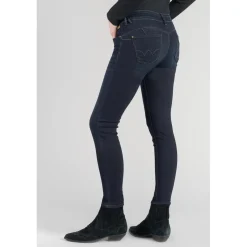 Jeans push-up slim PULP, 7/8ème bleu en coton Léna