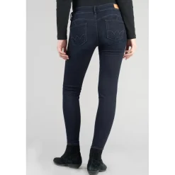 Jeans push-up slim PULP, 7/8ème bleu en coton Léna