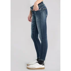 Jeans push-up slim PULP, 7/8ème bleu en coton Aria