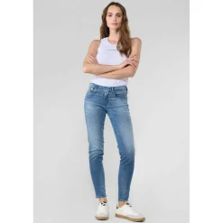 Jeans push-up slim PULP, 7/8ème bleu June