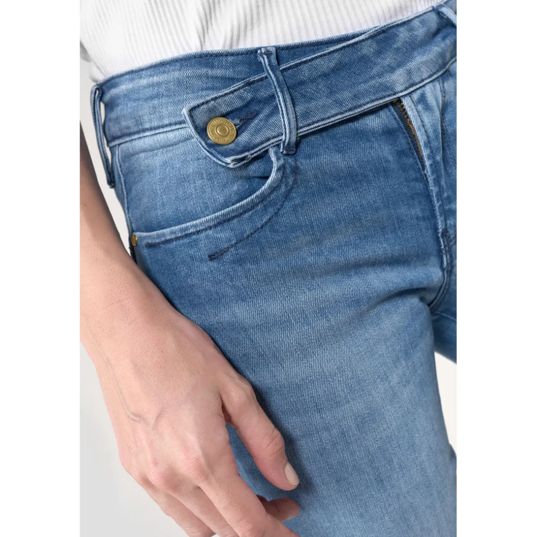 Jeans push-up slim PULP, 7/8ème bleu June