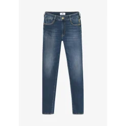 Jeans push-up slim taille haute PULP, longueur 34 bleu Yas en coton