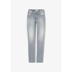 Jeans push-up slim taille haute PULP, longueur 34 gris Eva