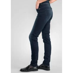 Jeans push-up slim taille haute PULP, longueur 34 bleu Tara en coton