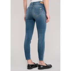 Jeans push-up slim taille haute PULP, 7/8ème bleu Daisy