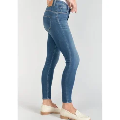 Jeans push-up slim taille haute PULP, 7/8ème bleu en coton Hattie