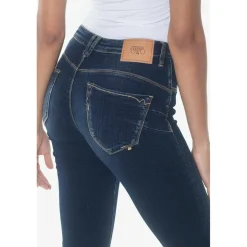 Jeans push-up slim taille haute PULP, longueur 34 bleu Ines