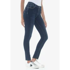Jeans push-up slim taille haute PULP, longueur 34 bleu Ines