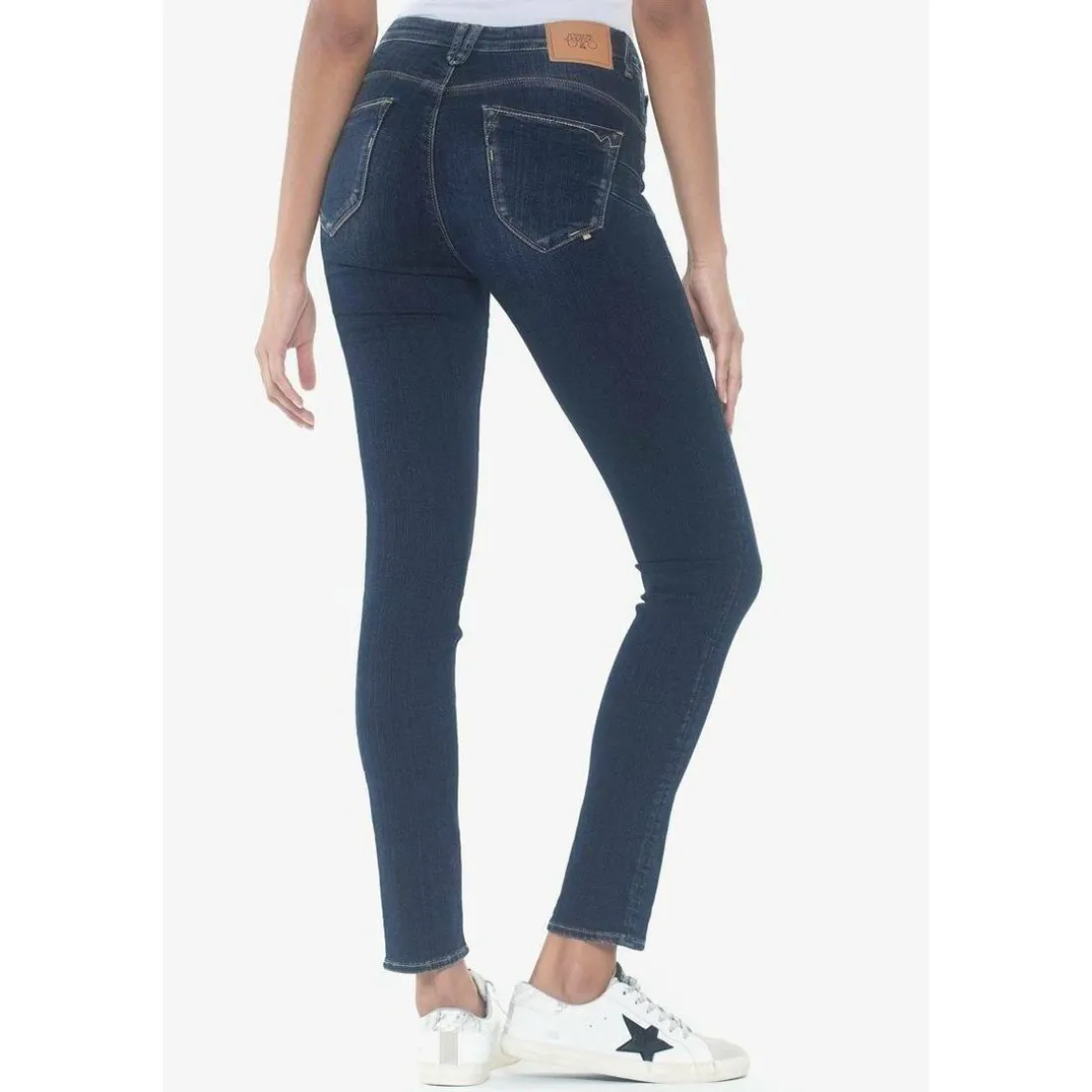 Jeans push-up slim taille haute PULP, longueur 34 bleu Ines