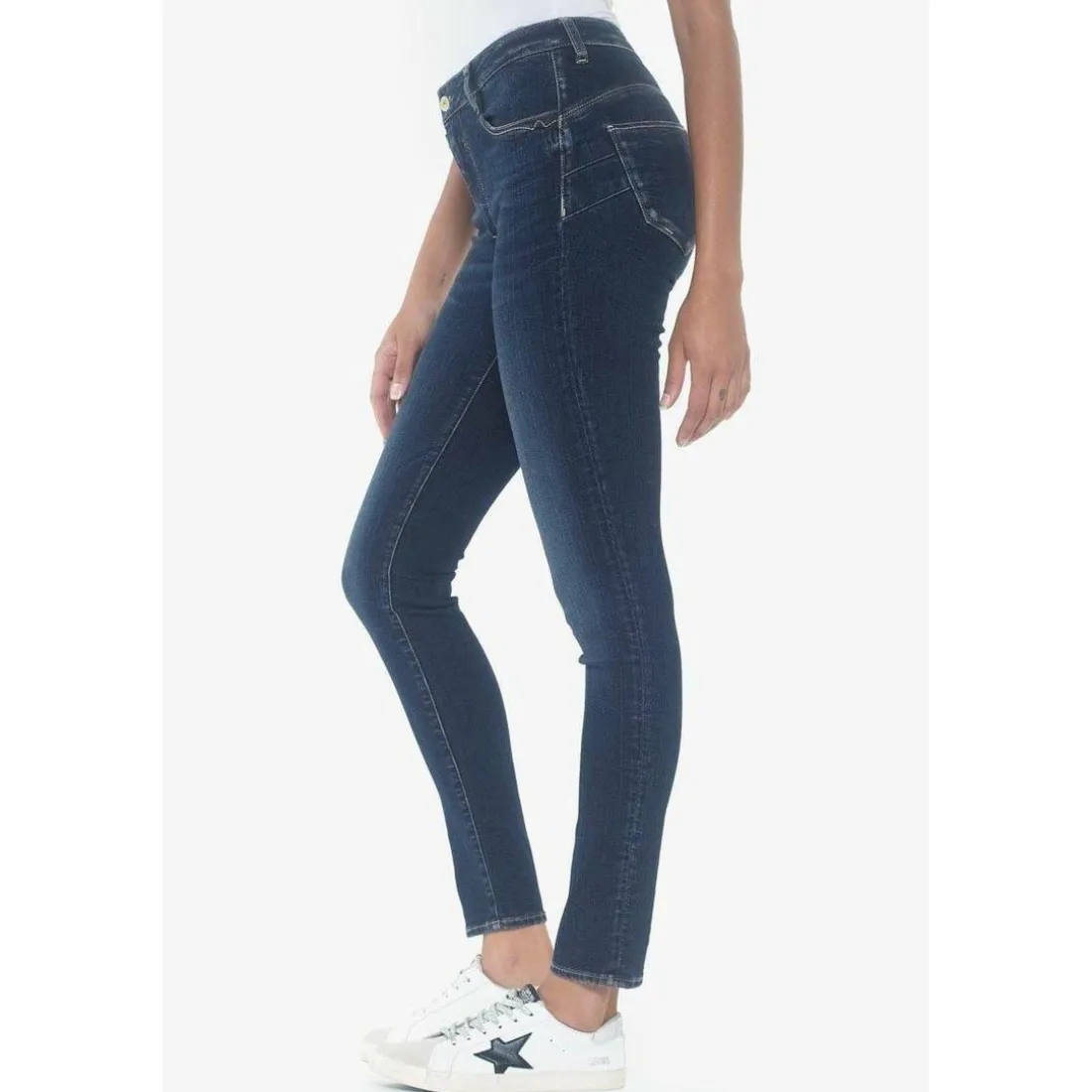 Jeans push-up slim taille haute PULP, longueur 34 bleu Ines