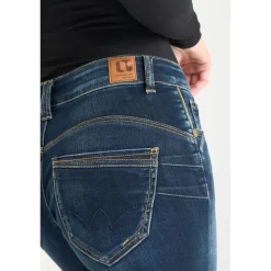 Jeans push-up slim taille haute PULP, 7/8ème bleu Gail