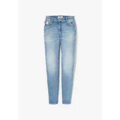 Jeans push-up slim taille haute PULP, 7/8ème bleu Mina