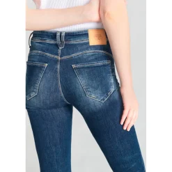 Jeans push-up slim taille haute PULP, longueur 34 bleu Nea