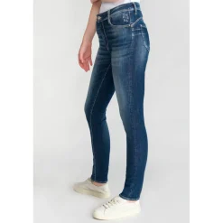 Jeans push-up slim taille haute PULP, longueur 34 bleu Nea