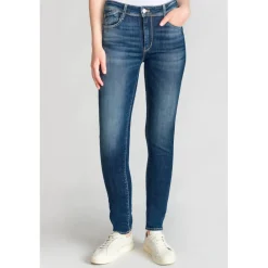 Jeans push-up slim taille haute PULP, longueur 34 bleu Nea