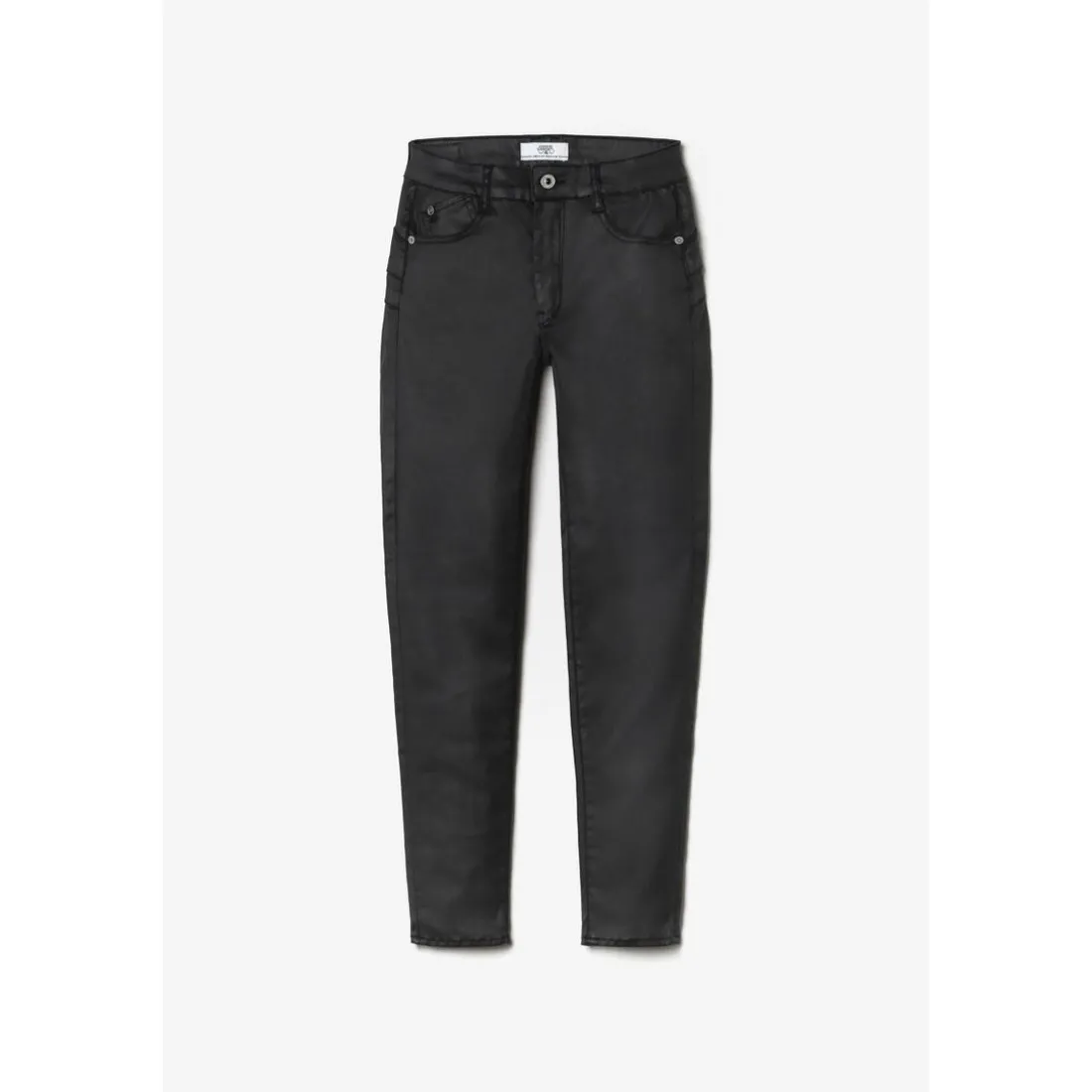 Jeans push-up slim taille haute PULP, 7/8ème noir en coton Wren