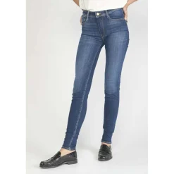 Jeans push-up slim taille haute PULP, longueur 34 bleu Jade